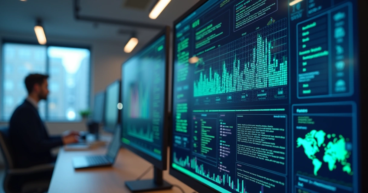 Computador exibindo interface de machine learning para detecção de fraudes em pagamentos digitais 