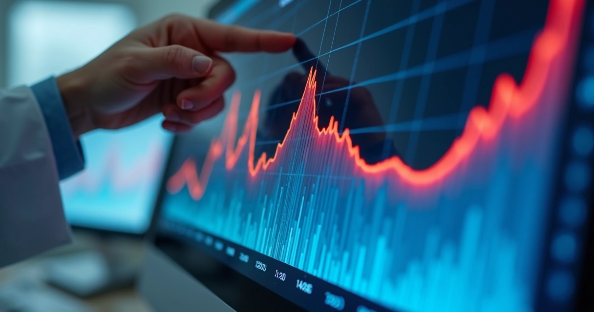 Gráfico ilustrando queda da carga viral com o tratamento