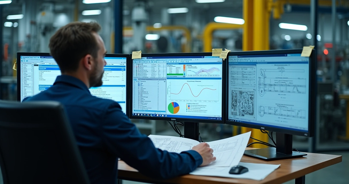 Operator scans multiple unconnected maintenance dashboards 