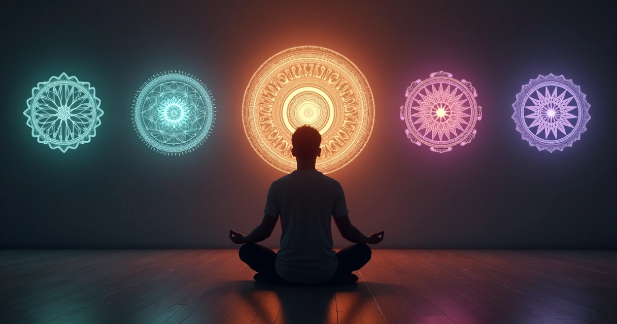 Meditação visual: explorando mandalas, cores e foco mental