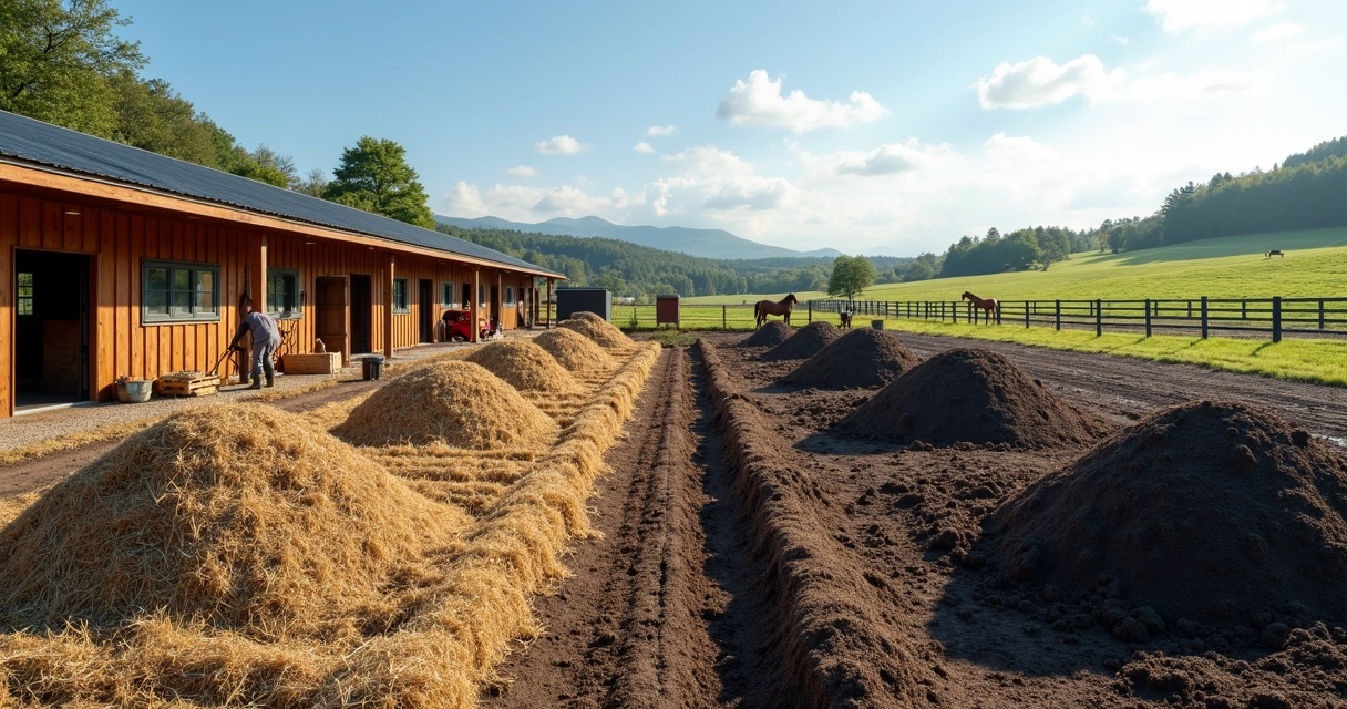 Manejo de esterco e compostagem em haras moderno 