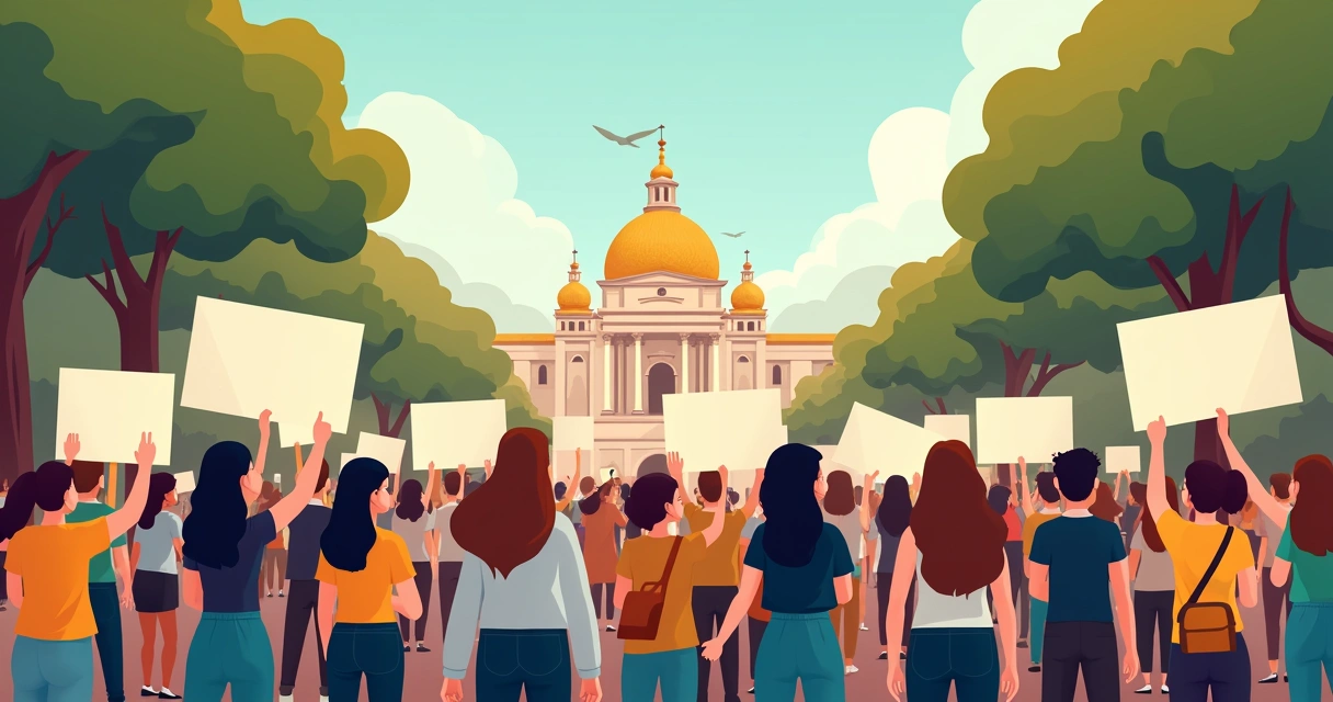 Protesto de pessoas segurando faixas pedindo revisão da Lei da Anistia 