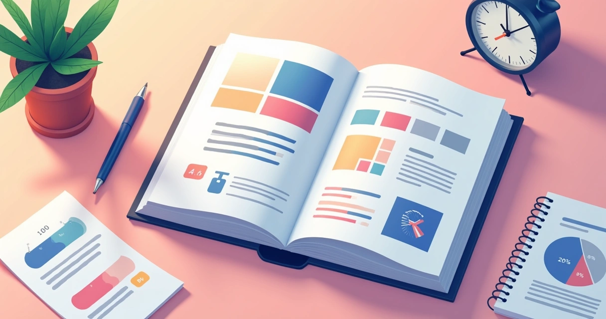 Modelo de página de manual de identidade visual com logotipo, cores e orientações de uso 