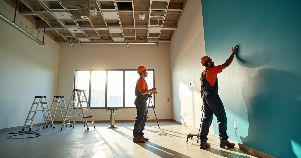 Obras de manutenção em imóvel comercial 