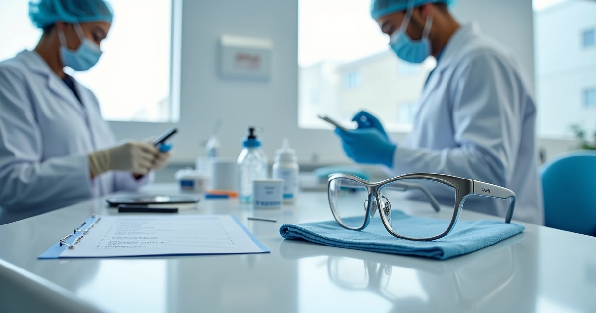 Dentista fazendo manutenção preventiva em lupa Galileu Zumax na clínica 