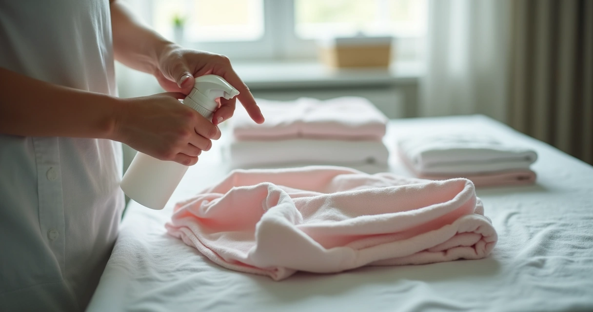 Fotógrafo higienizando as mãos antes de sessão newborn 