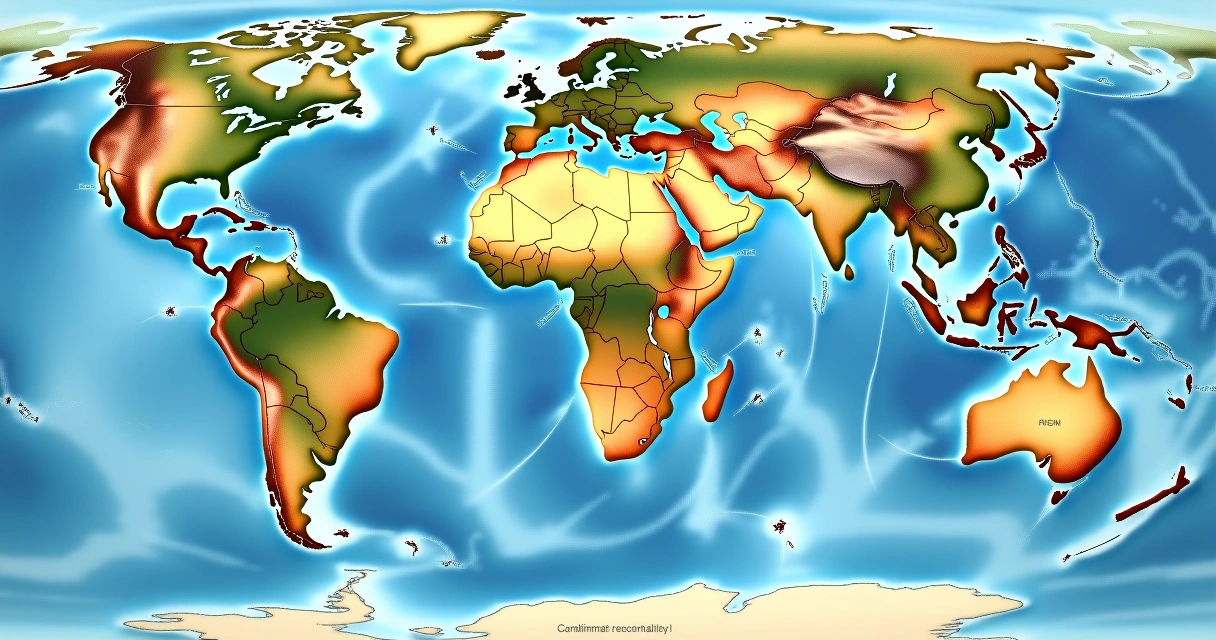 Mapa colorido ilustrando a divisão geográfica das Américas 