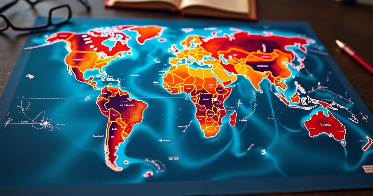 Mapa astrocartográfico mostrando linhas planetárias cruzando cidades e territórios 