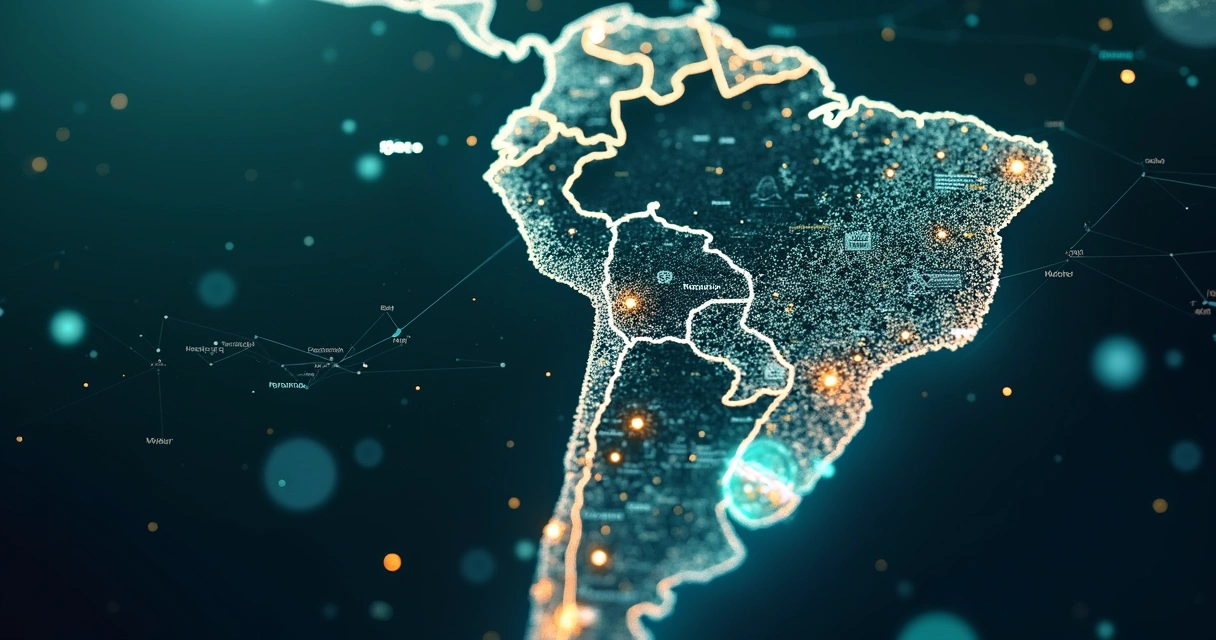 Mapa detalhado do Brasil com estados e municípios destacados, mostrando conexões e integração fiscal 