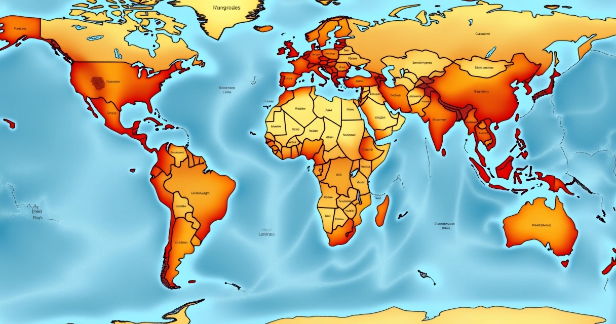 Mapa destacando a localização do campo de gás Cardón IV na Venezuela 