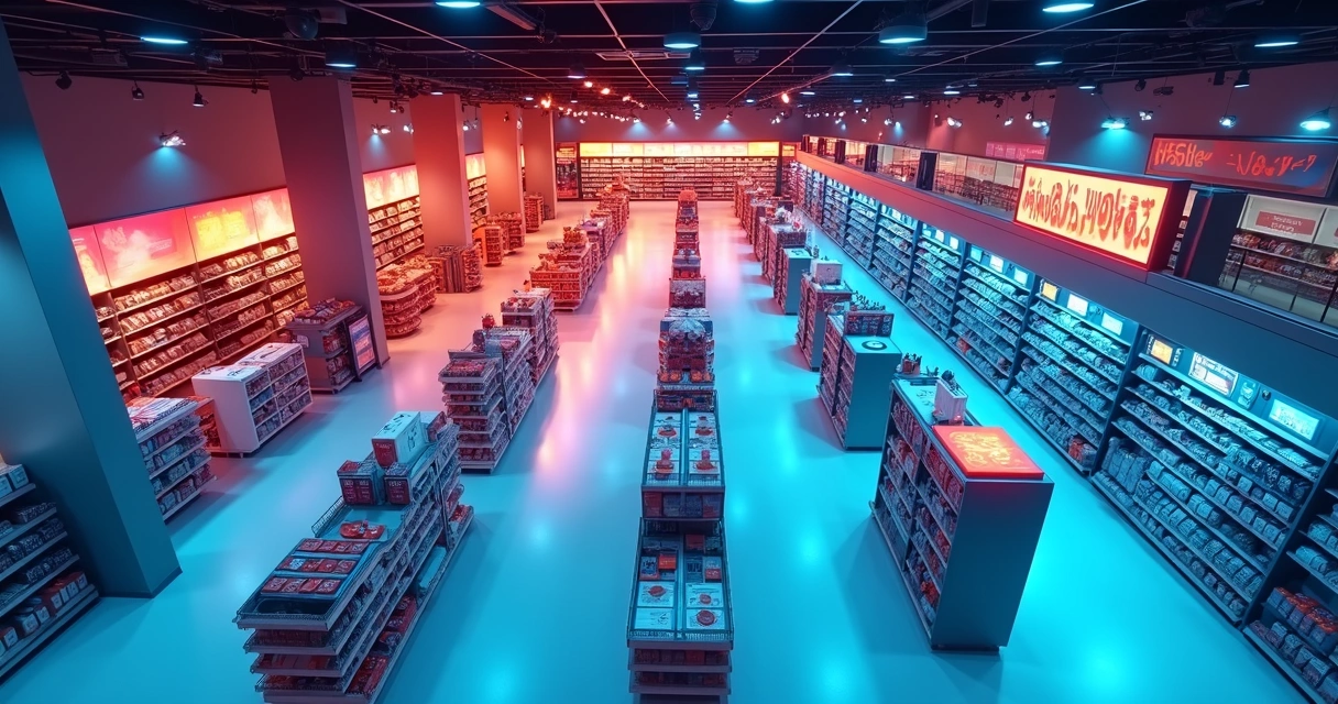 Mapa de calor sobre layout de loja mostrando circulação de clientes 