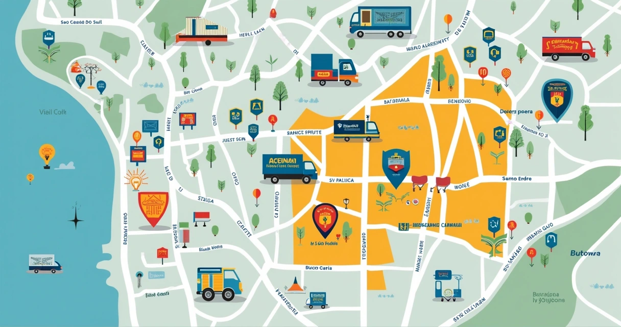 Mapa da cobertura ABC Paulista regiões atendidas 