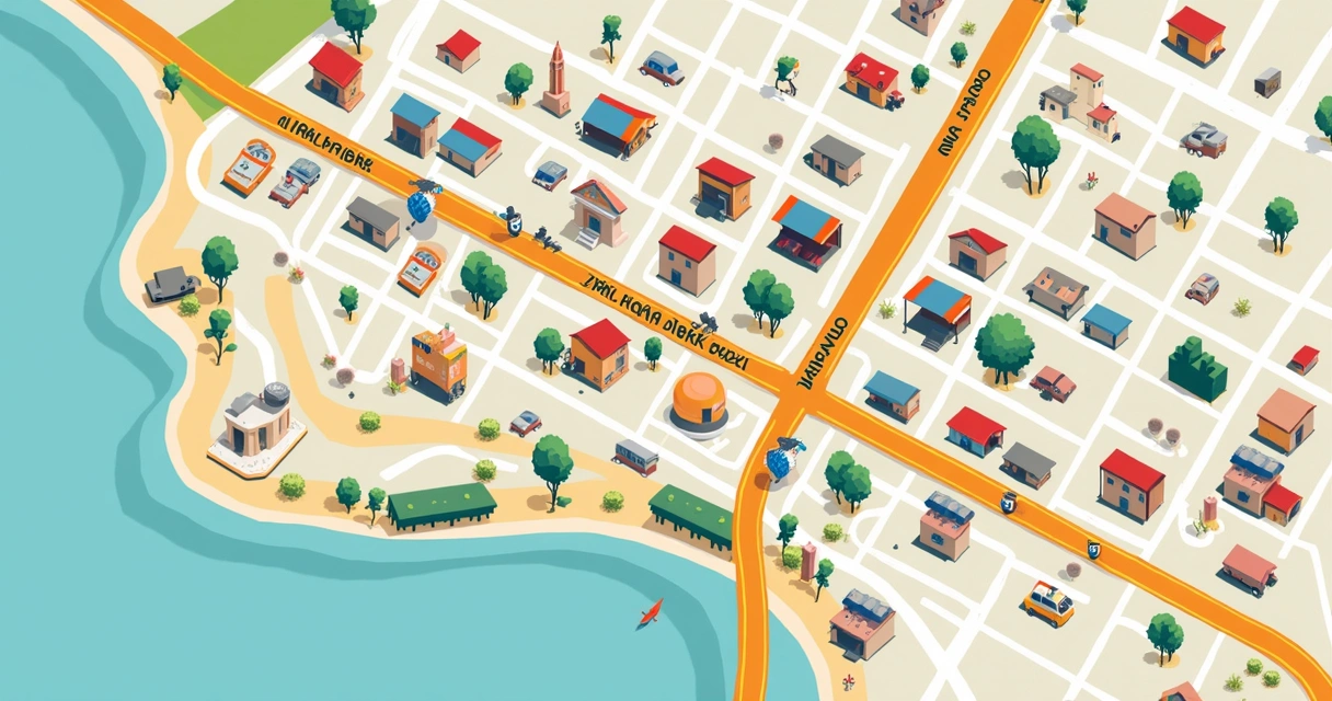 Mapa mostrando bairros com cobertura de entrega de camisetas em Salto SP 