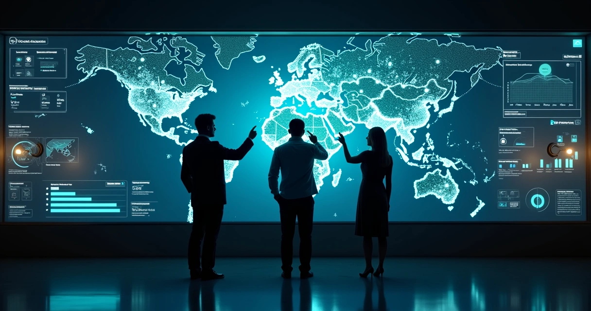 Mapa digital de eleitores conectados em painel de CRM eleitoral 