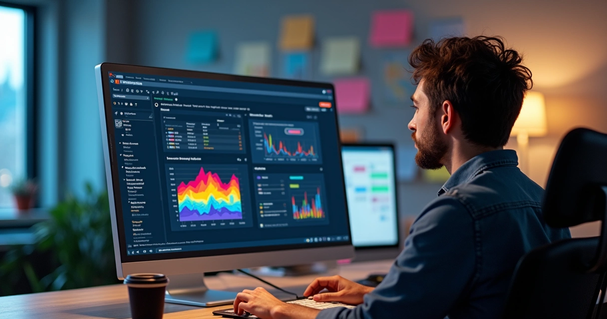 Exemplo de mapa de calor e funil em dashboard de analytics open source 