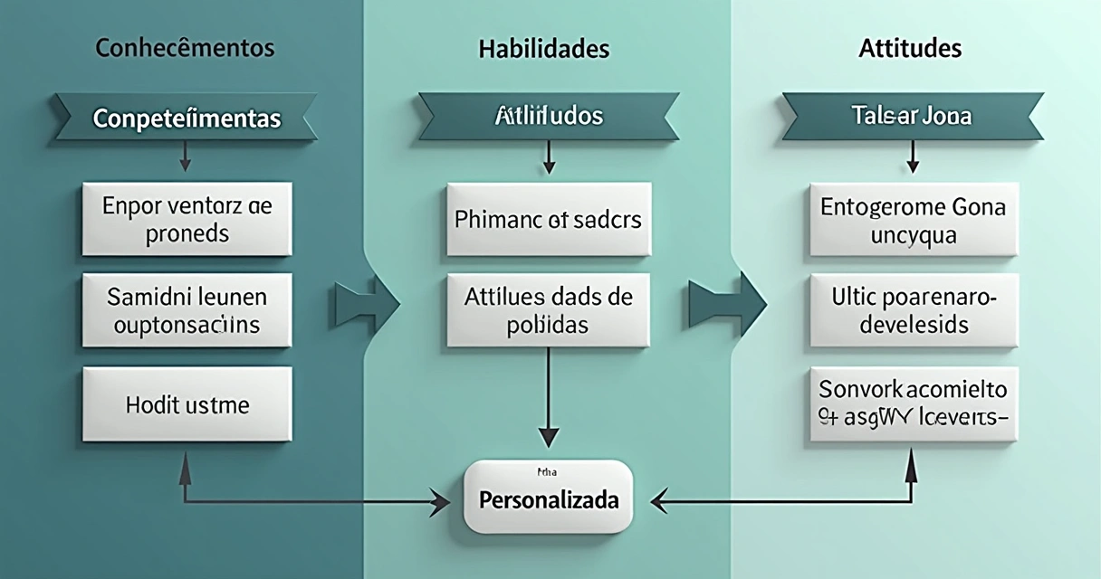 Mapa de competências do modelo CHA para treinamento personalizado 