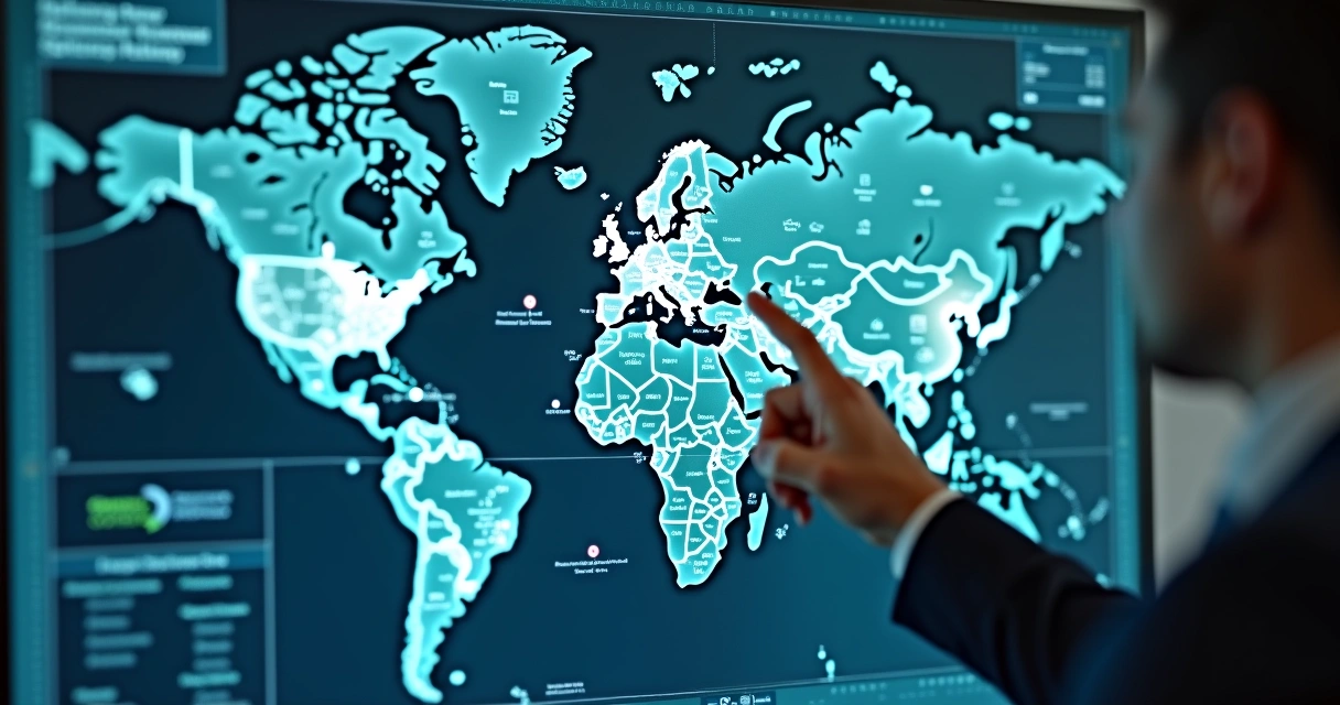 Mapa digital com empresas recém-abertas por região 