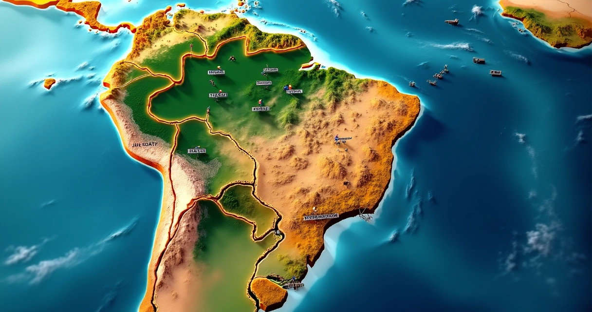Mapa do Brasil com polos de energia renovável e hidrogênio 