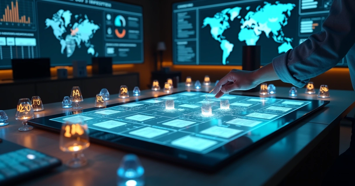 Mapa mental com cartões de empresas sendo enriquecidos com dados para segmentação B2B 