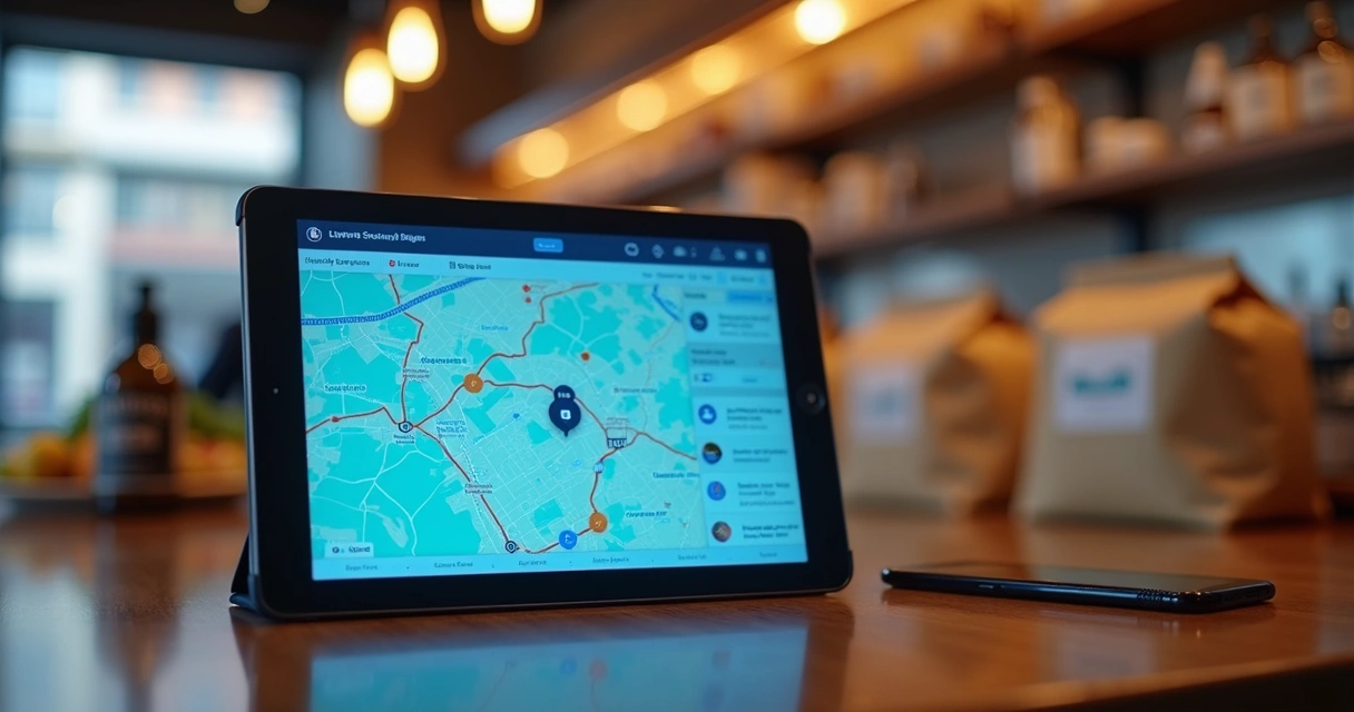 Mapa digital de entregas com rotas e rastreamento em tempo real 