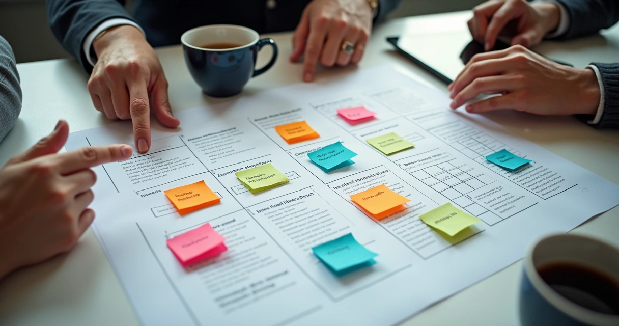Exemplo de mapa estratégico com objetivos do Balanced Scorecard 