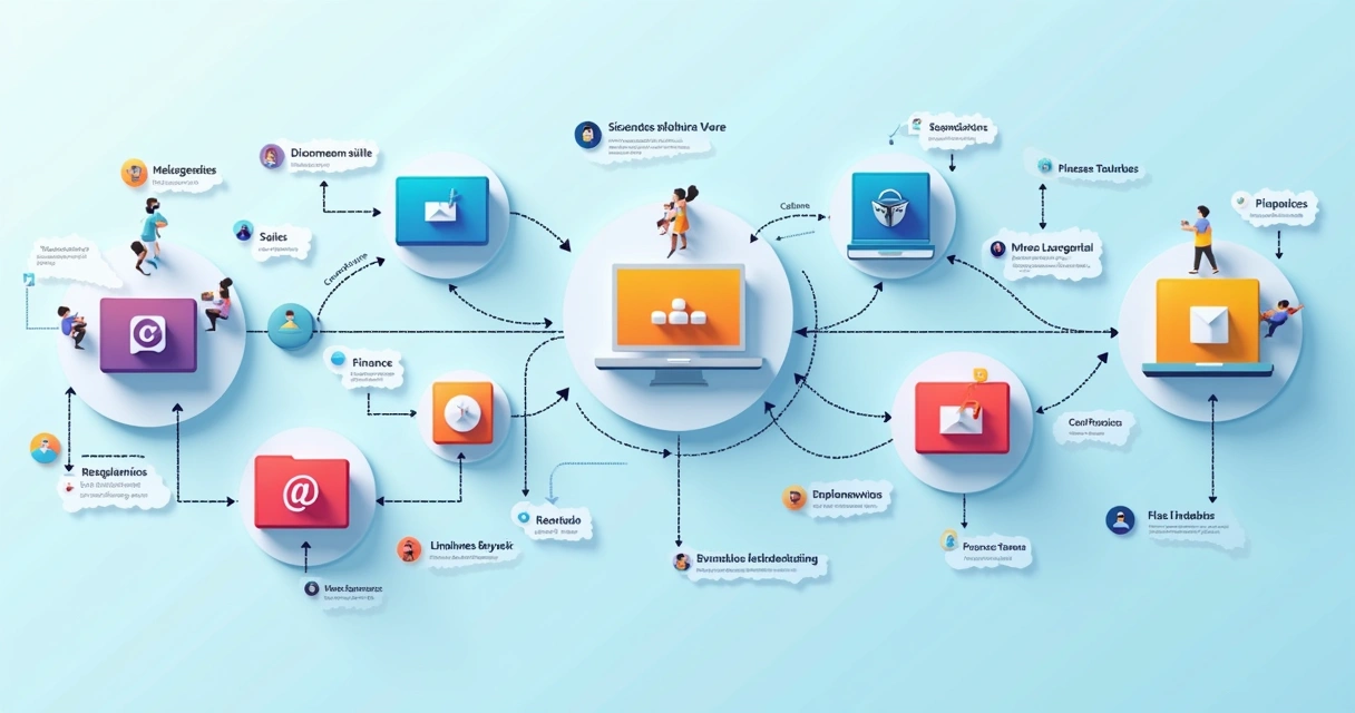 Fluxo de trabalho visual em agência de marketing 