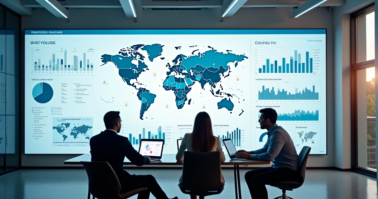 Mapa com painéis de franquias 