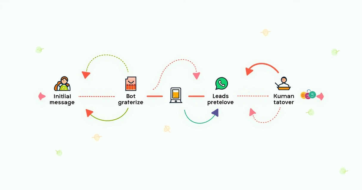 Mapa visual da jornada do cliente com WhatsApp 