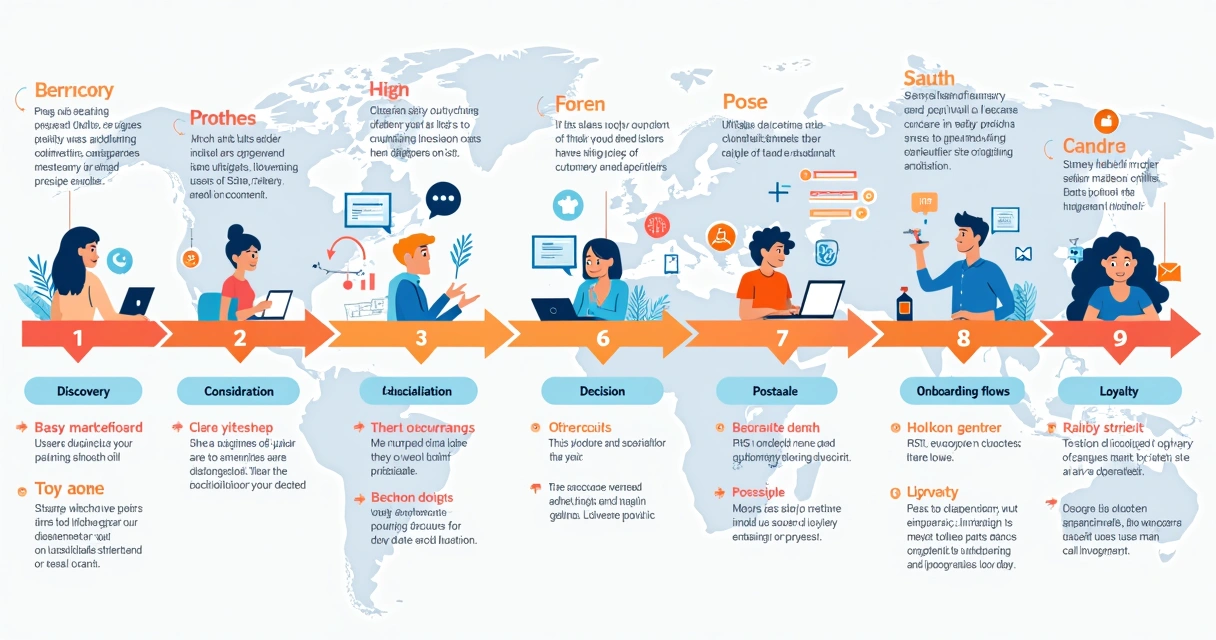 Mapa da jornada do cliente em aplicativos de tecnologia 