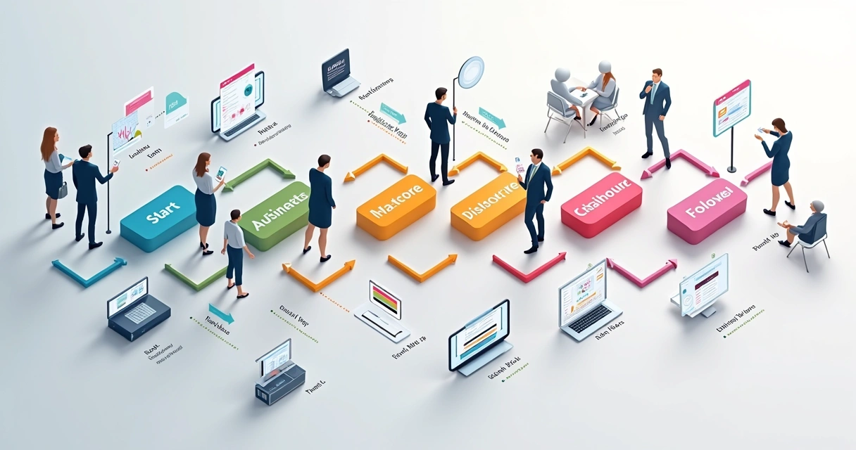 Fluxograma da jornada do cliente em consultoria financeira 