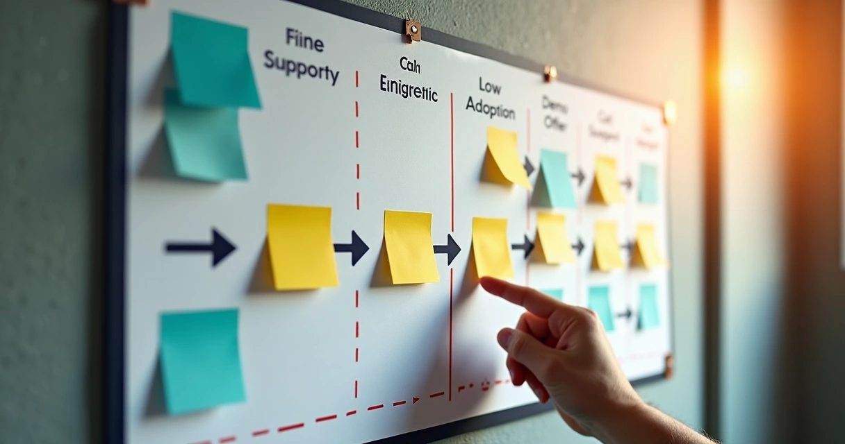 Mapa visual da jornada de recuperação por segmentos 