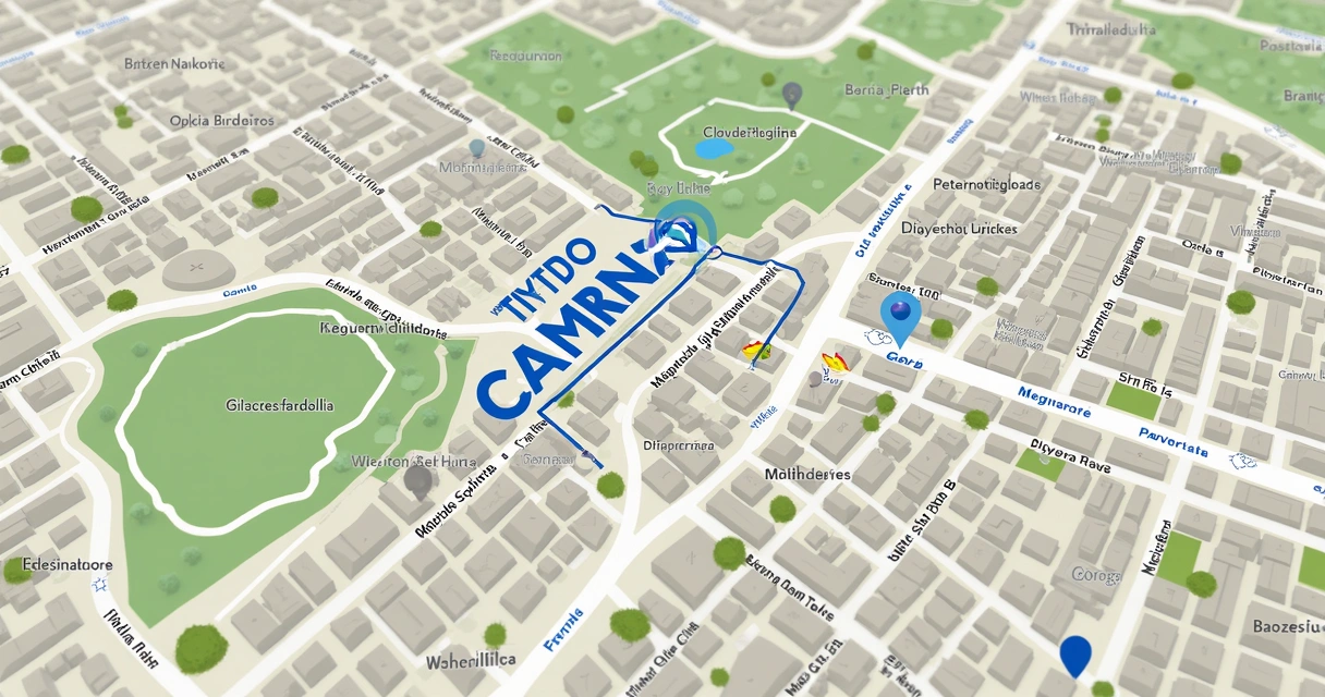 Mapa com rota entre trabalho e imóvel em Campinas 