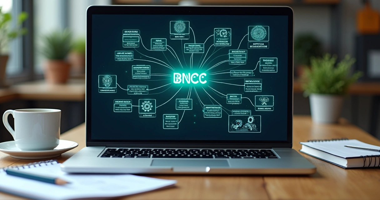Mapa mental digital relacionando habilidades da BNCC e IA 
