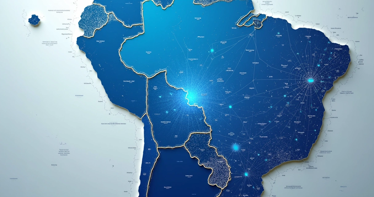 Mapa do Brasil com destaque para municípios integrados à NFS-e nacional 