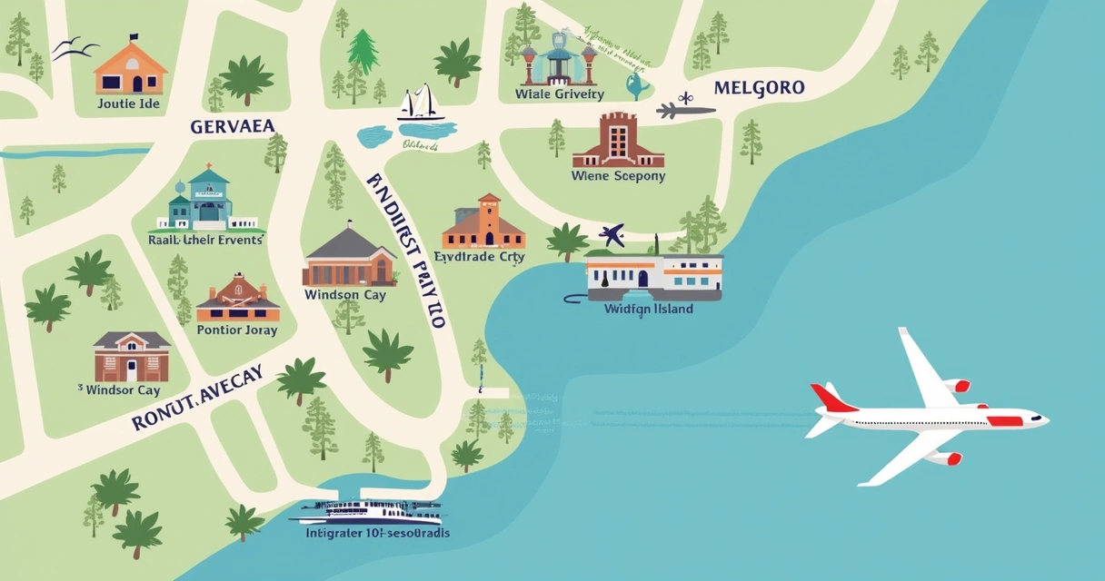 Map of Orlando highlighting premium communities 