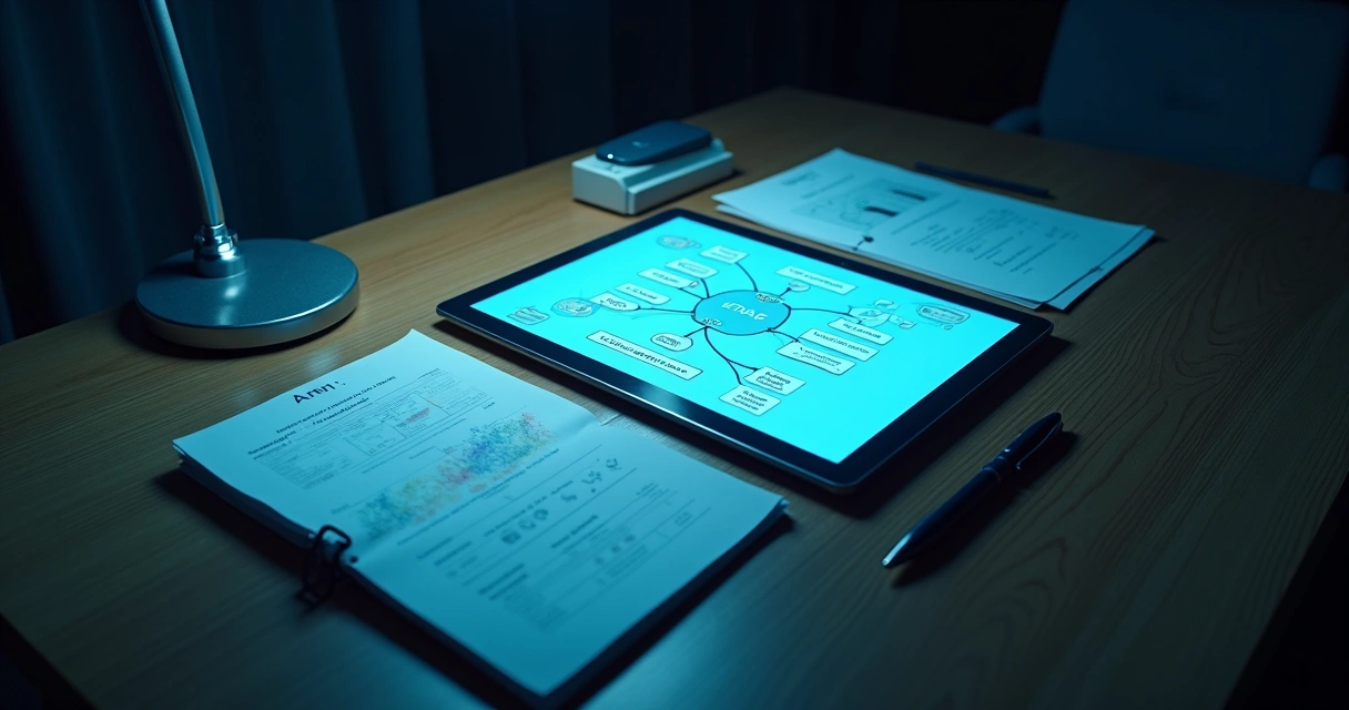 Mapa mental ligando emoções monitoradas a padrões de adesão alimentar em mesa de trabalho clínica 