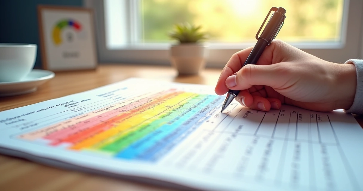 Mapa gráfico diario de ciclos de atención individual 