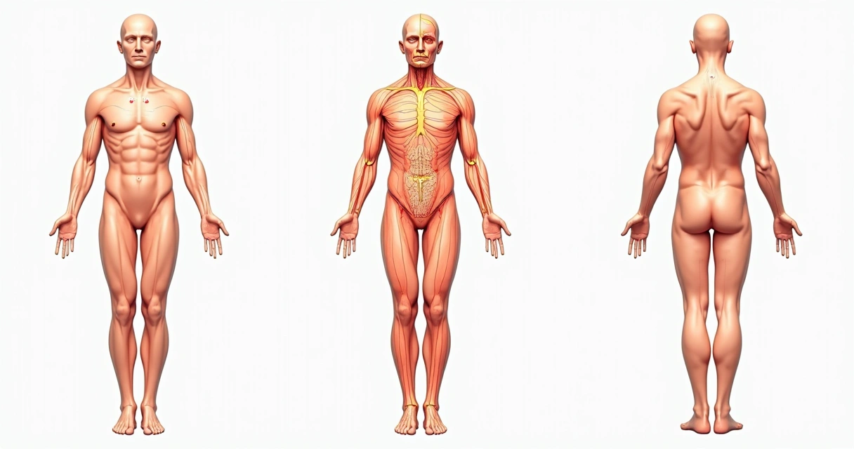 Mapa ilustrativo de pontos extras de acupuntura no corpo humano 