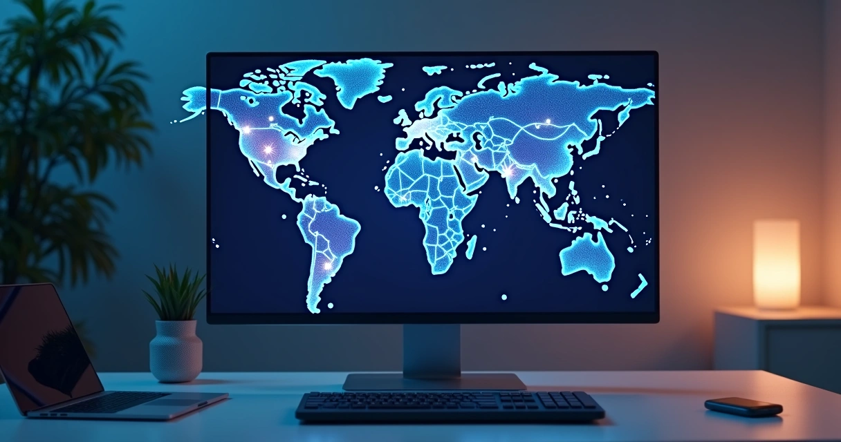 Mapa visual de conexiones en una comunidad online