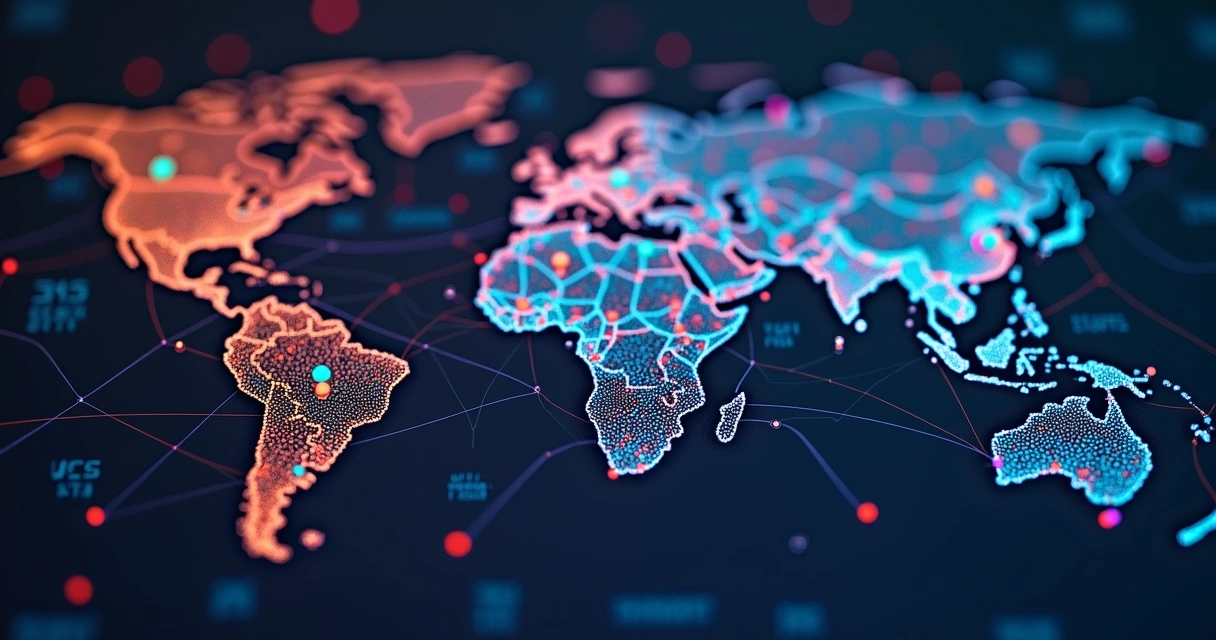 Mapa conceitual de dados de clientes SaaS, ligações entre segmentos 