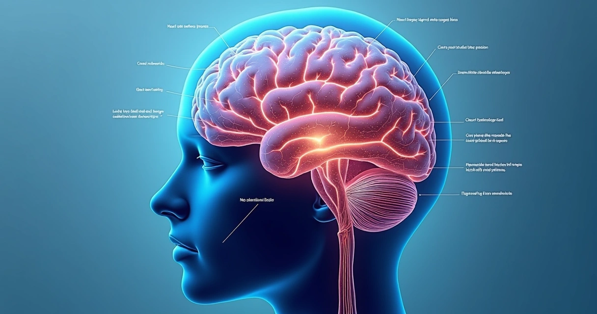 Ilustración de un cerebro con rutas de pensamiento que muestran diferentes sesgos inconscientes