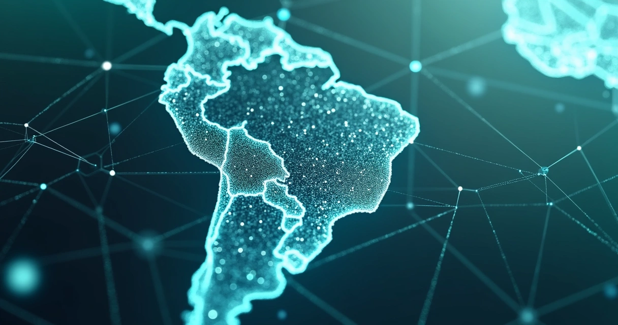 Mapa digital representando a rede de Sistemas Autônomos no Brasil 