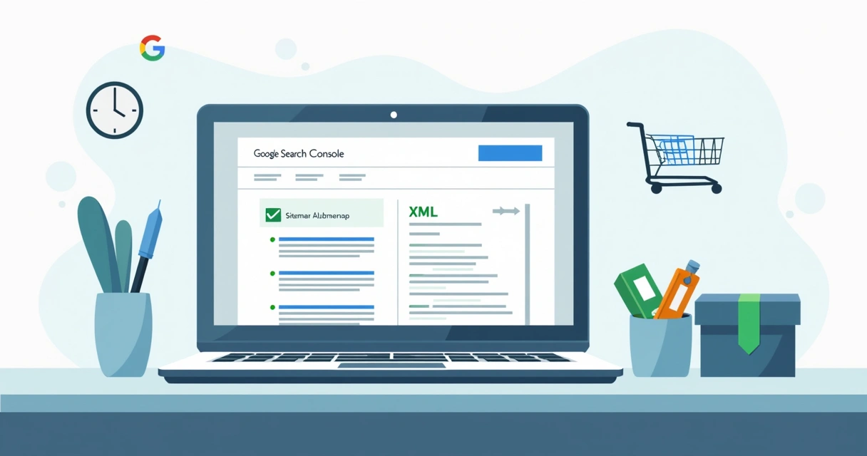 Tela ilustrando envio de sitemap XML para ecommerce no Search Console 