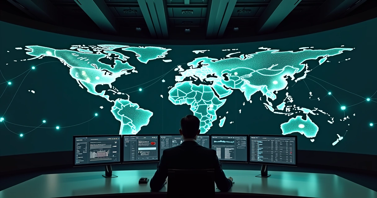 Gestor analisando mapa digital com conversas recuperadas destacadas em verde 