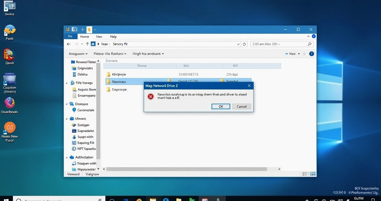 Janela de mapear unidade de rede selecionando letra no Windows 
