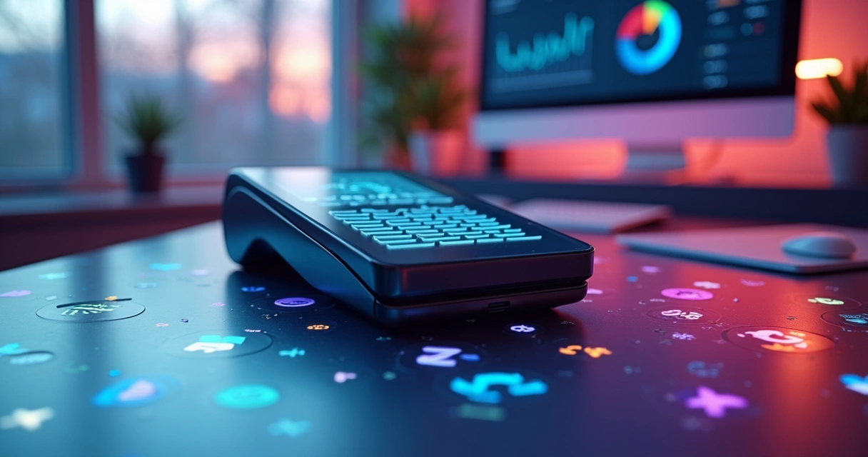 Maquininha de pagamentos personalizada com integração digital 