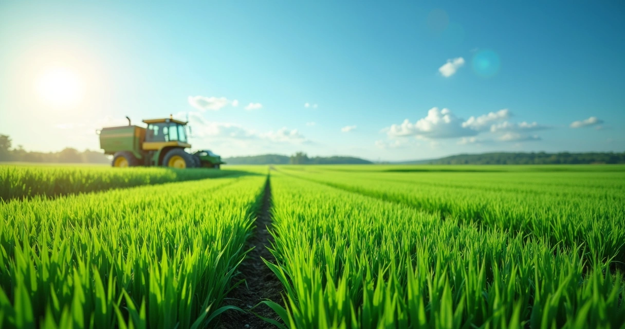 Logo agronegócio em destaque com imagens de campo e tecnologia ao fundo 