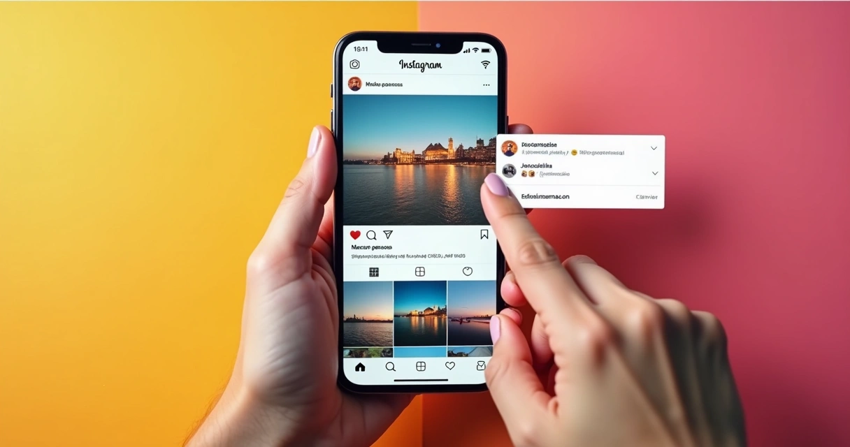 Tela de marcação de pessoas em postagem do Instagram 