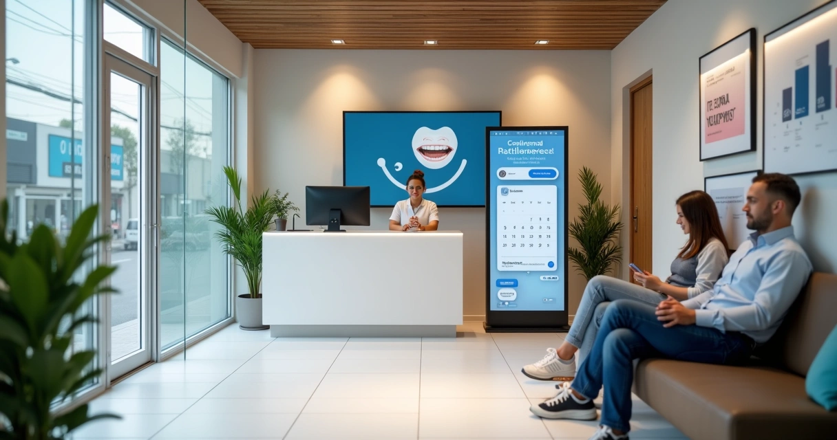 Clínica odontológica moderna com foco em marketing digital e captação de pacientes 