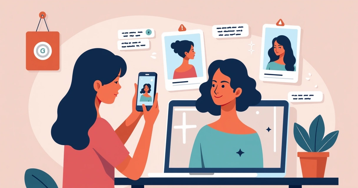 Conteúdo digital de depilação sendo criado para redes sociais, com smartphone, imagens reais de serviço e prova social. 